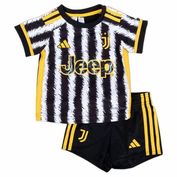Otroški Juventus Nogometni Dresi Kompleti Domači 2023 2024